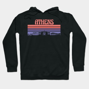 Athens City Skyline Sunset Hoodie